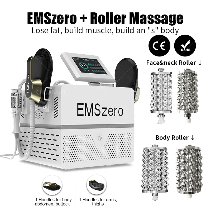 2024 New EMSZERO 2 in 1 Roller Massage Lose Weight Therapy 40K Compressive Micro vibration Vacuum 5D Body slimming Machine