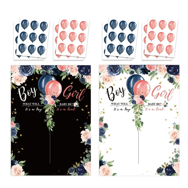 Gender Reveal Gioco Voto Della Ragazzo O Ragazza Poster Adesivi Per Palloncini Baby Gender Reveal Articoli Per Feste