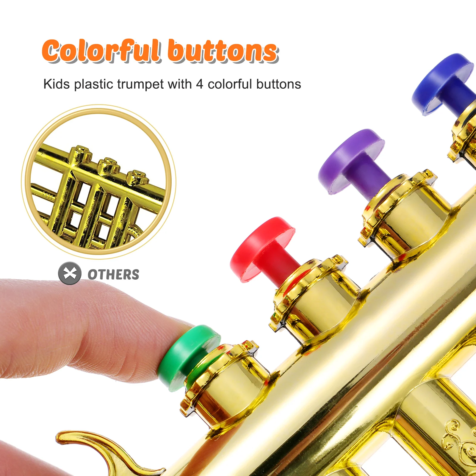Kids Trumpet Milisten Gift For Toddlers Children Musical Instrument