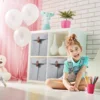 6Pcs Fabric Cube Foldable Storage Organizers Clothes Blanket Organizer Box Closet Storage Bins with Hanging Ring Toys Basket Hot 2