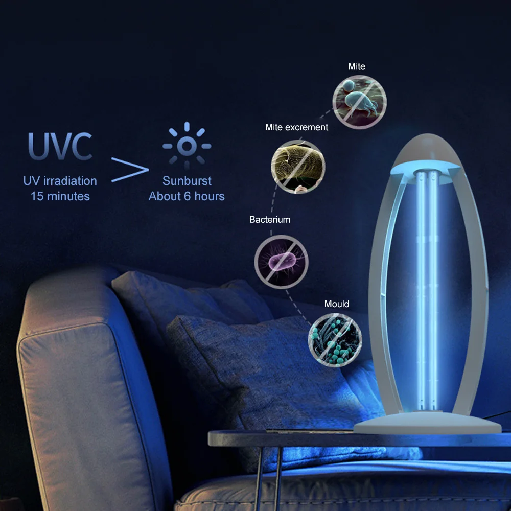 38W Ultraviolet Germicidal Lamp with Ozone for Home and Office