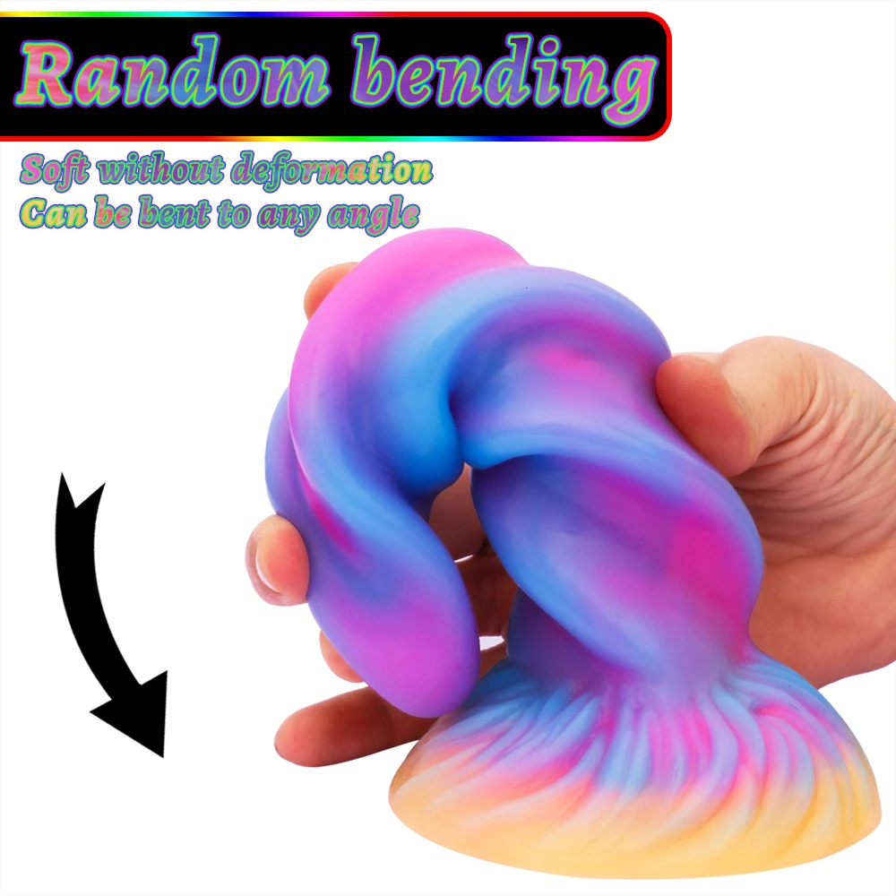 Anal Threaded Monster Dildo Butt Plug Anus Masturbator Dilators Suction Cup Adult Sex Toys_voghion.com
