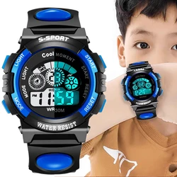 Kids electronic watches Children luminous dial waterproof multi-function alarm clocks LED Digital wrist watch for boys and girls