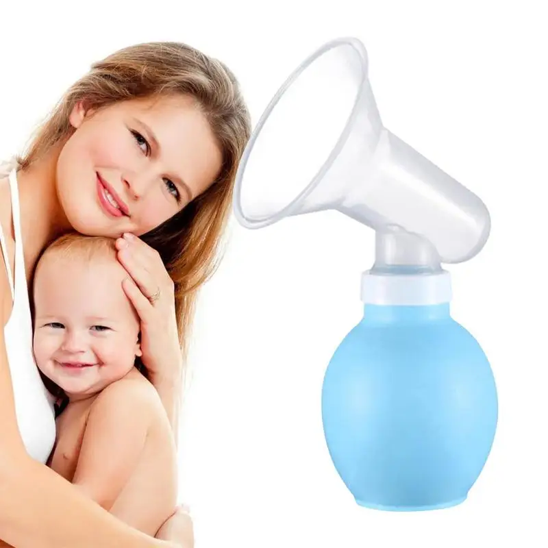 Portable manual breast pump safety food grade PP nipple sucking pump for baby infant milker feeding bottle breast pumps