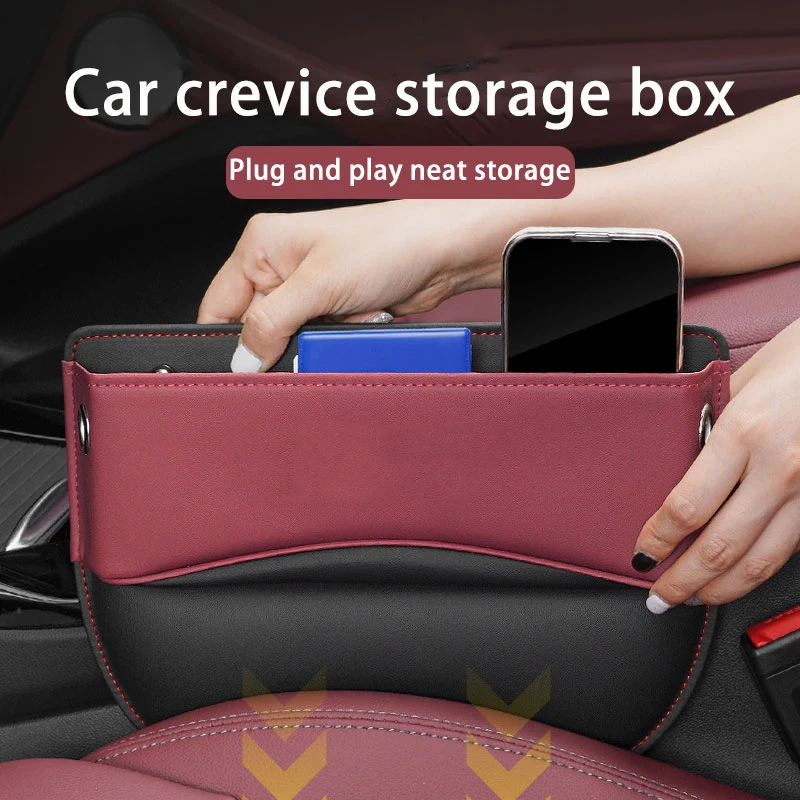 Car Seat Gap Filler Organize Crevice Box Car For Key Slit Phone Wallet Cup  Holders ABS PU Leather Storage Seat Seam Storages - AliExpress