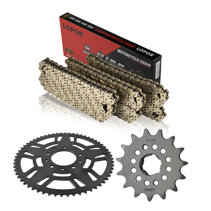 

525 Chain Motorcycle Front Rear Sprocket Set Kits For Honda CBR400 VF400 NV600 VT600