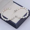 Solid 925 sterling silver stud 4 mm natural freshwater pearl big loop earrings hoop 5