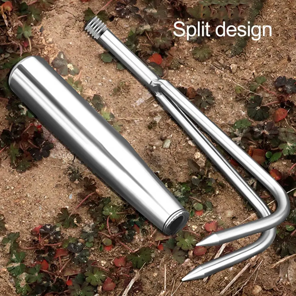 26cm Soil Loose Rake Manual Hand Weeder Tool With Handle Comfortable Grip Rustproof Multipurpose Weeding Artifact Uprooting Tool