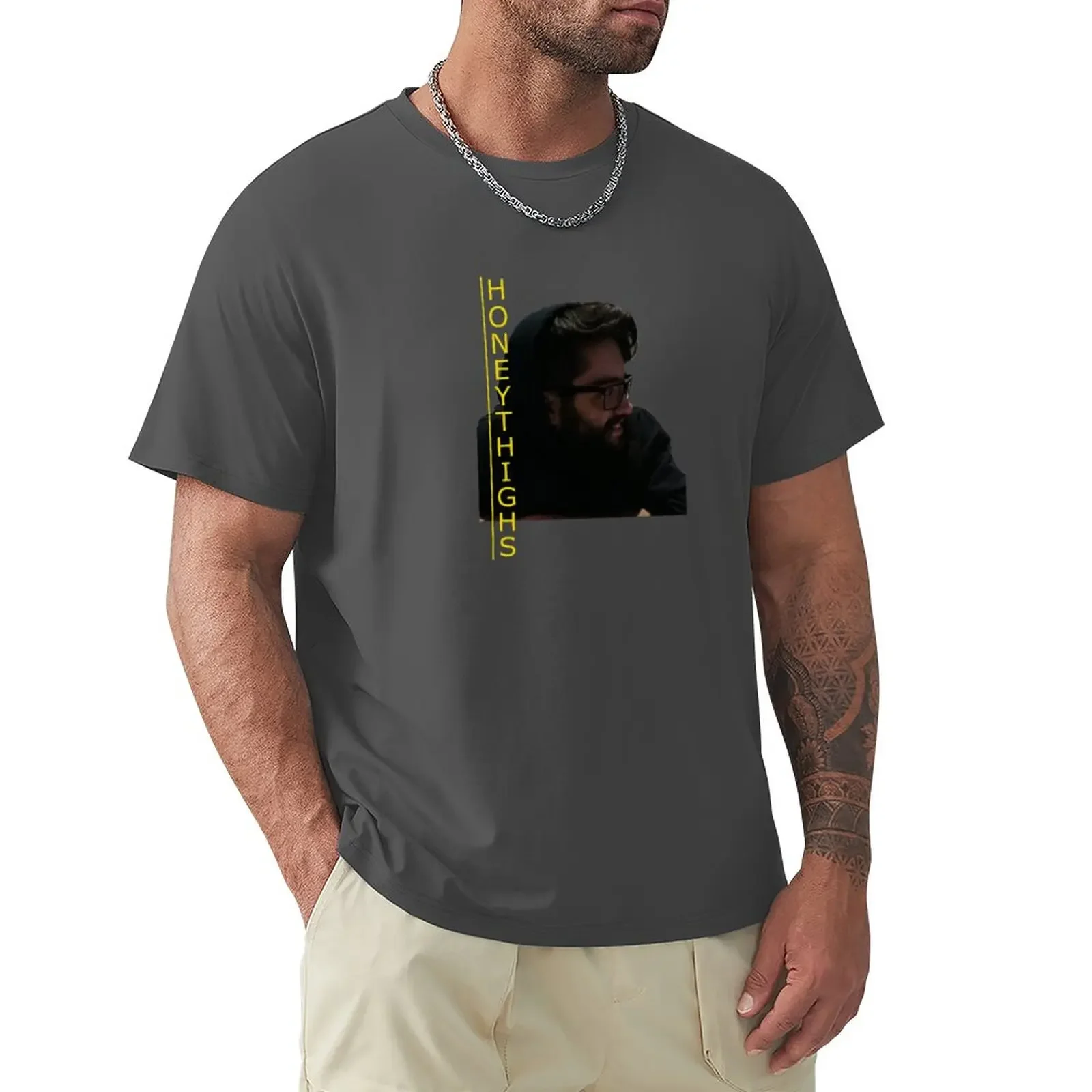 

Honeythighs T-Shirt oversized customs new edition anime Men's t-shirts