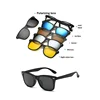 5 Clips Magnet Sunglasses Lens Men Myopia Driving Glasses TR90 Frame Customize Prescription 0 -1 -1.5 -2 -2.5 -3 -4 -5 -6 -7 -8 4
