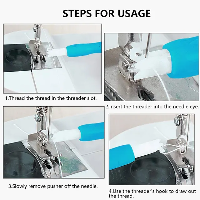 1/2pcs Household Sewing Machine Threading Device Automatic Needle Inserting Machine Threading Machine Sewing Tool Accessories 5