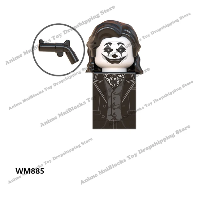 Movie Batman The Joker Harley Quinn Wonder Woman mini action toy figures building blocks Assemble bricks kid gifts WM6080 WM6100 WM885