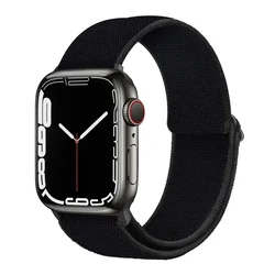 Comfortable Nylon Loop Strap for Smartwatch (Black)