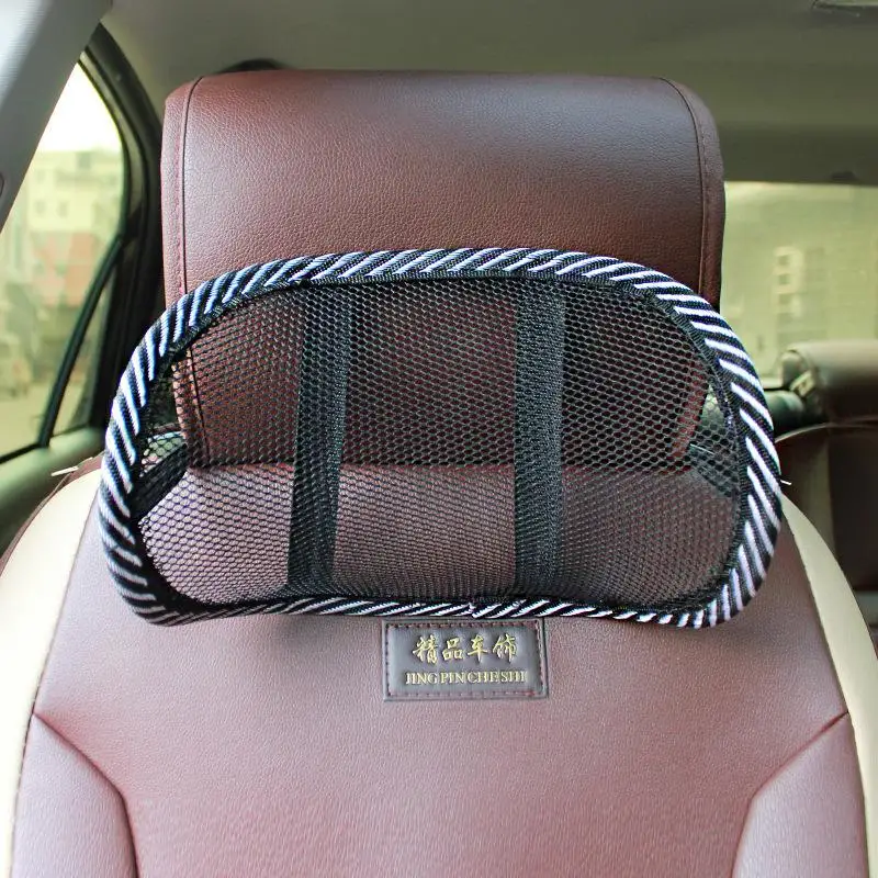 Car Neck Pillow Durable Travel Hollow Net Mesh Neck Care Car-styling Seat Supports Car Accessories Pillow