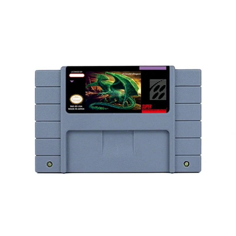 Emerald Dragon Rpg Game For Snes 16 Bit Retro Cart Regalo Per Bambini