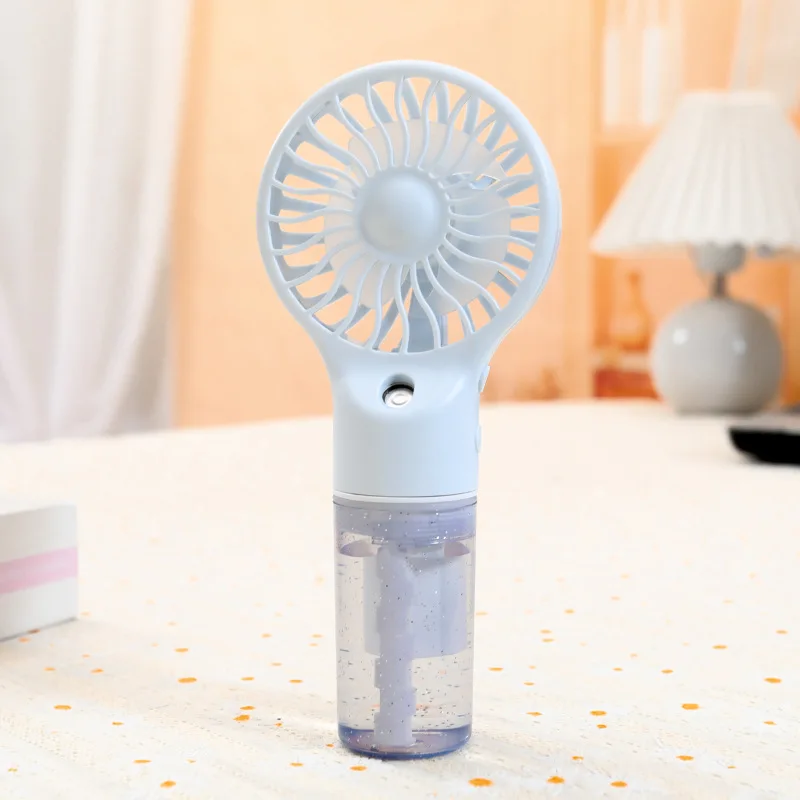 New Handheld Mini Air Conditioner USB Rechargeable Portable Humidifier Mist Cooler Cooling Spray Humidifier Fan for Home/Office
