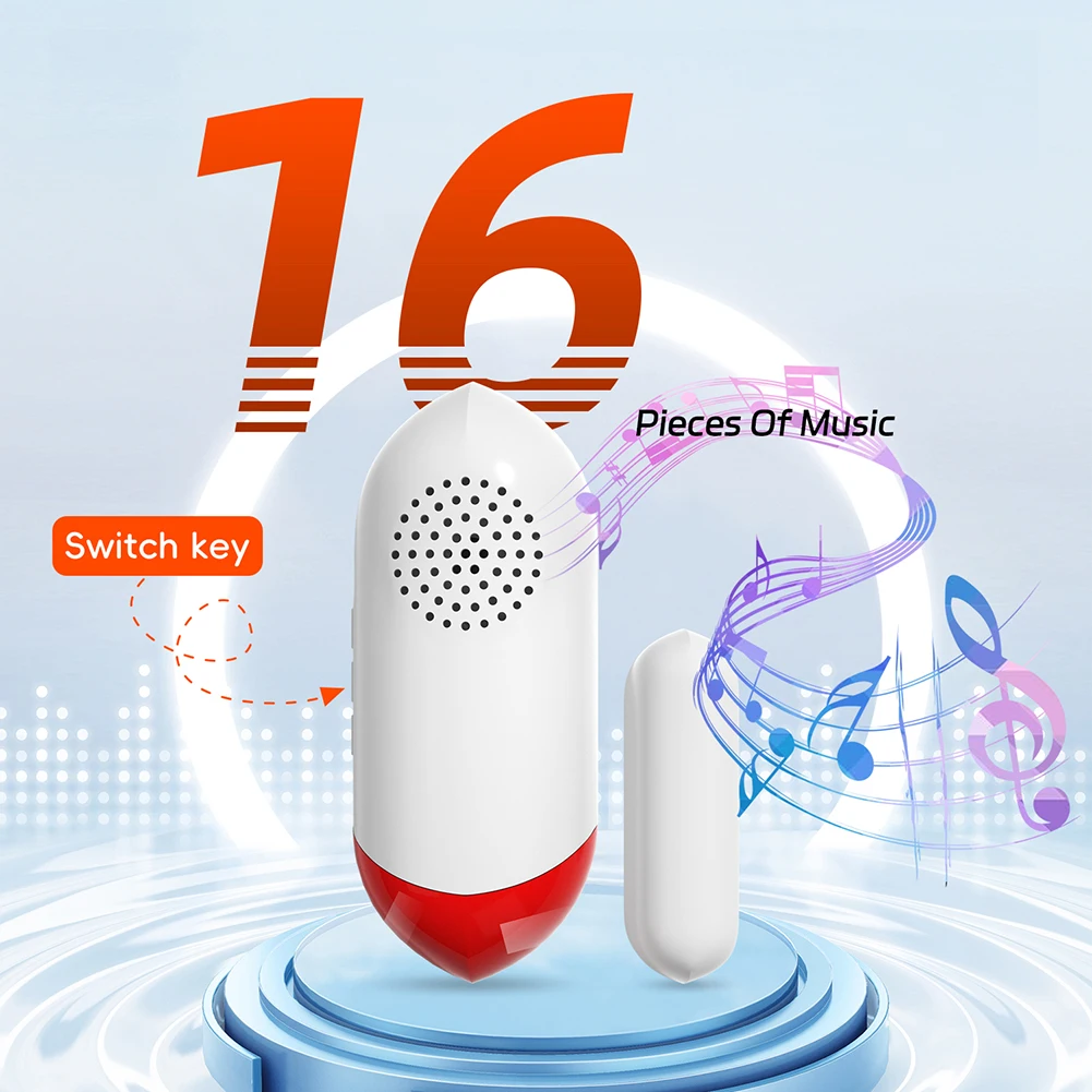 

New For Tuya Smart WiFi Door Sensor Sound WiFi Security Alarm Smart Door Sensor WiFi Door Window Open Closed Detector