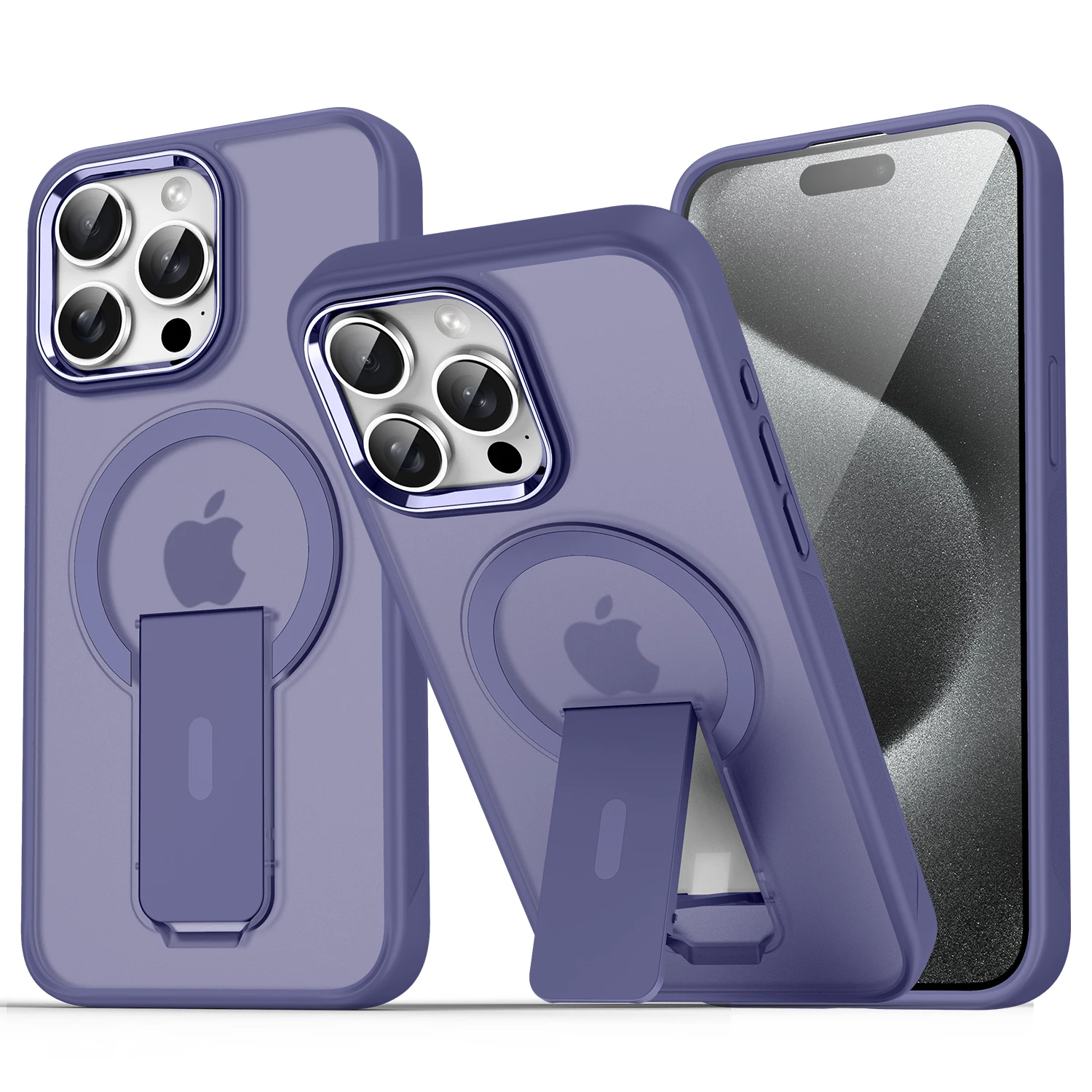 Magsafe Magnetic Invisible Stand Phone Case with Anti-Fall Matte Back Cover
