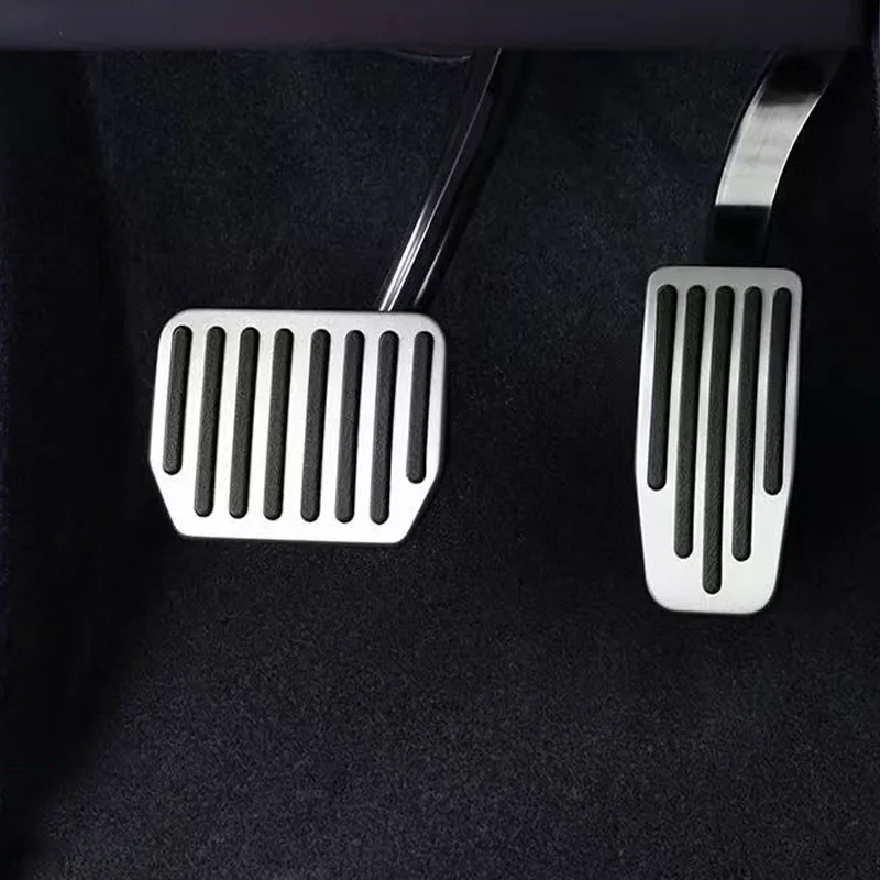 Brake Accelerator Foot Pedal Covers for Tesla Model 3 Y-Highland Aluminum Alloy Pads 2pcs car accessories car pedals pedal cover