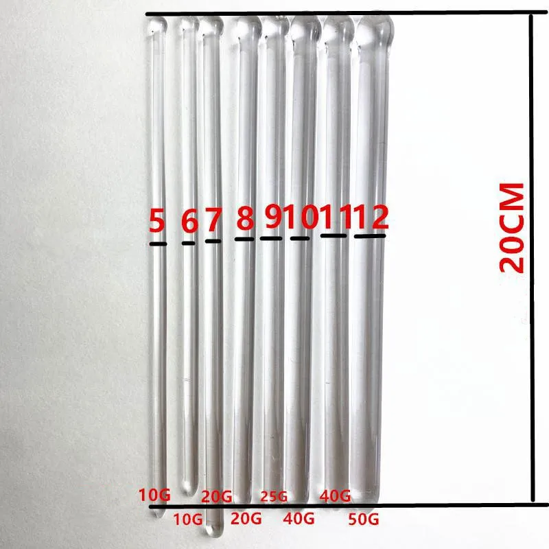 5-12mm Set Glass Urethral Dilatator Stretching Plug Catheter Sounding Insert Stimulating Male Penis Masturbation Sex Toy For Men