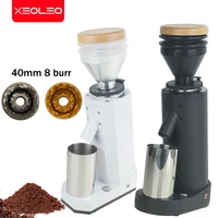 XEOLEO Electric Coffee Grinder 40mm Titanium Burr Metal Bean Hopper Exquisite Small Espresso Coffee Grinder Machin Espresso 1