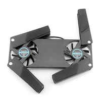 Foldable Cooling Pad Laptop Cooler with Double Fans Laptop Stand USB Powered for 7-15 inch Notebook PC LCD Display Cooler Holder - Image 4