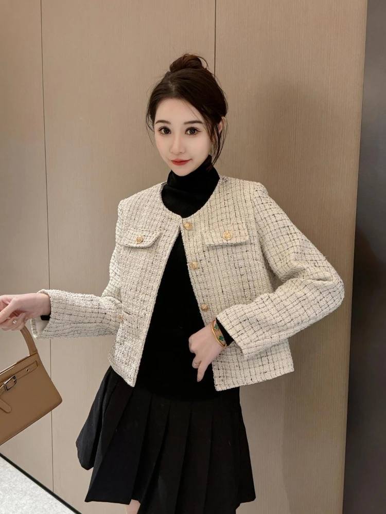Veste courte Vintage verte pour femmes, tendance printemps-automne, Design ajusté à la mode avec Style Noble
