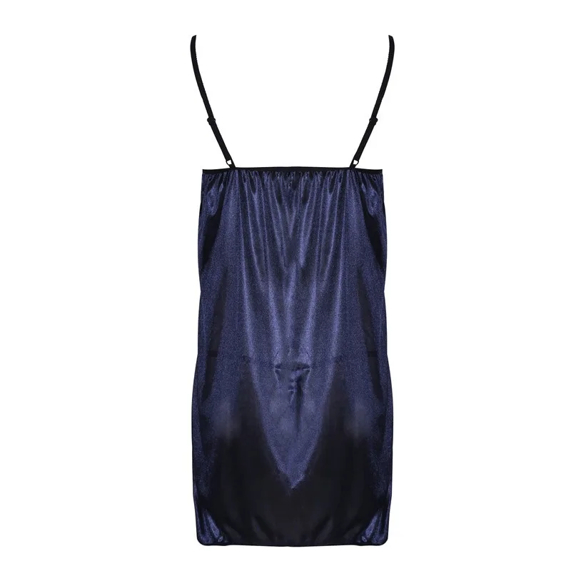 Women Sexy Sleepwear Lace Silk Satin Night Dress Sleeveless Nighties V-neck Nightgown Plus Size Nightwear women lingerie women lingerie set women nightgowns women nightdresses sleeping dress