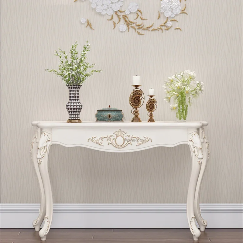 Modern Solid Wood Console Table Living Room Furniture Against The Wall Consol Entrance Table Home Corridor Decoration