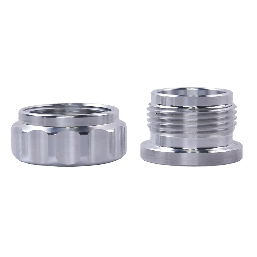 Aluminium Alloy Weld-On Filler Neck and Cap for Oil, Fuel, and Water Tanks - Silver Replacement Accessory