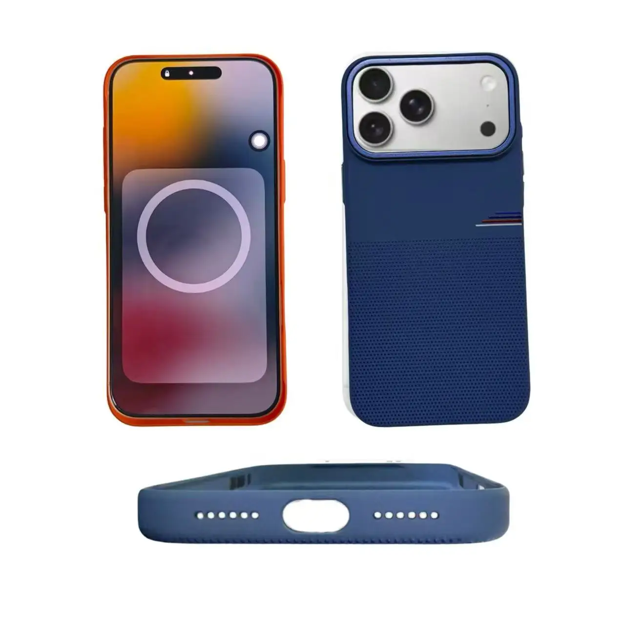 Sleek Matte Magnetic Phone Case with Camera Button - Solid Color Design