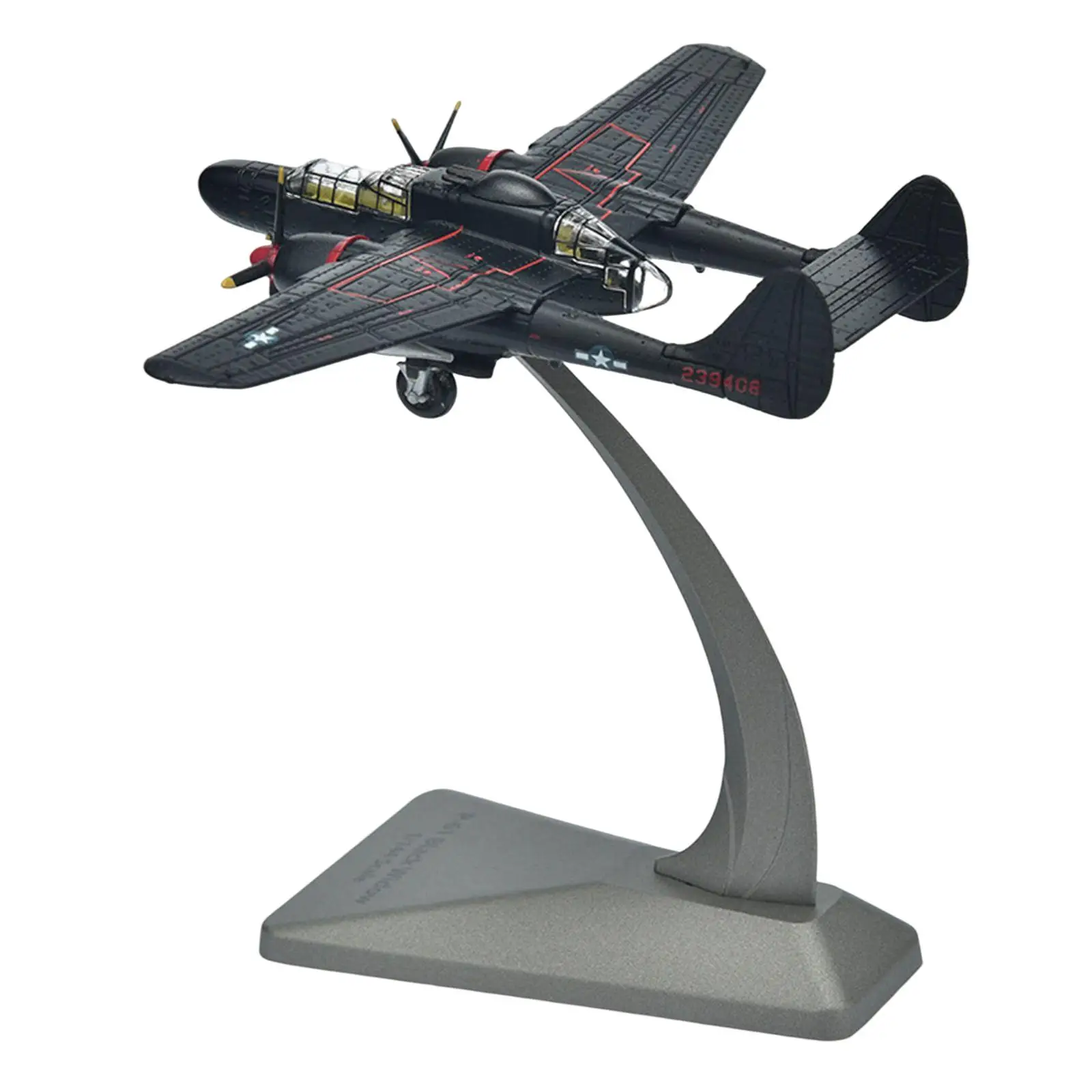 

1/144 Aircraft Plane Model Alloy Airplane Fighter Model Tabletop Decor with Display Stand Diecast Airplane for Bedroom Cabinet