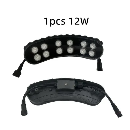 LED 조경 나무 조명 야외 스포트라이트, 고출력 정자 나무 기둥, 정원 조명, AC220V DC24V RGB, 12W, 1 개 3