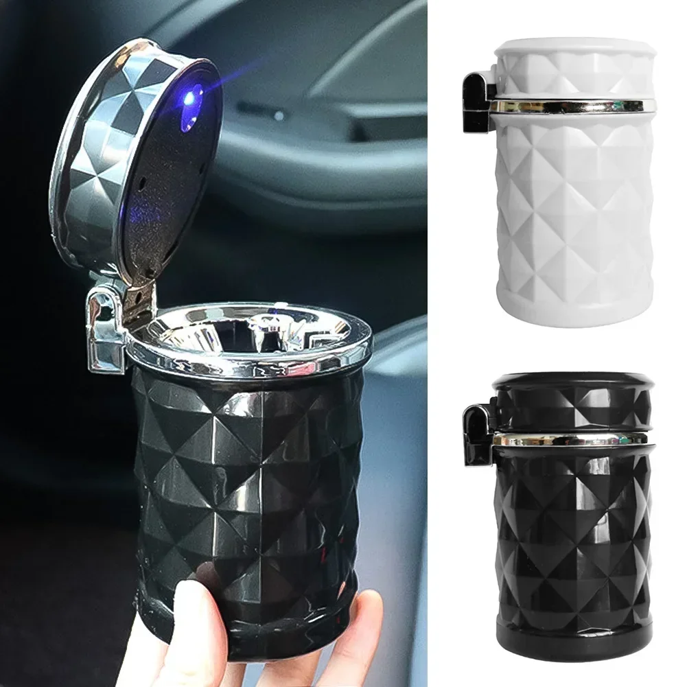 Aluminum Car Ashtray with LED Light and Flame Retardant
