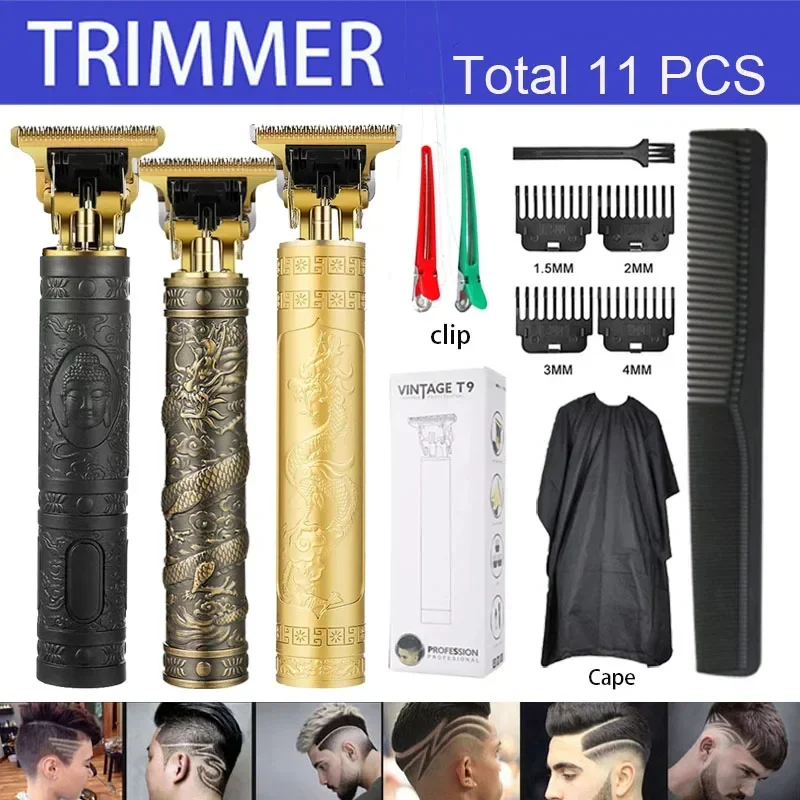 

T9 Hot Sales Rechargeable Mens Electric Shaver / Hair Clippers /Stainless Steel Shaver Hair Trimmer