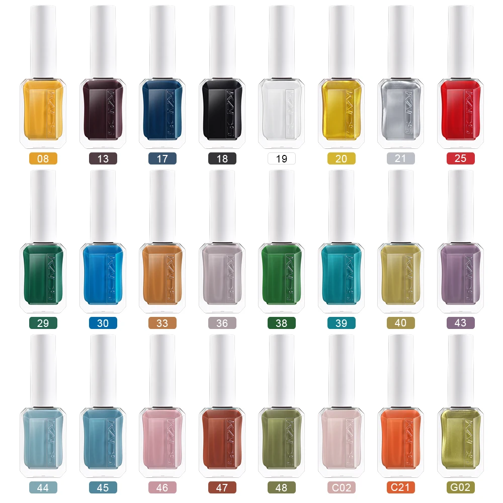 Nail Polish KADS Professional 11ml 24 Colors Nail Stamping Gold Silver Art Varnish Stamping Plate DIY Printing