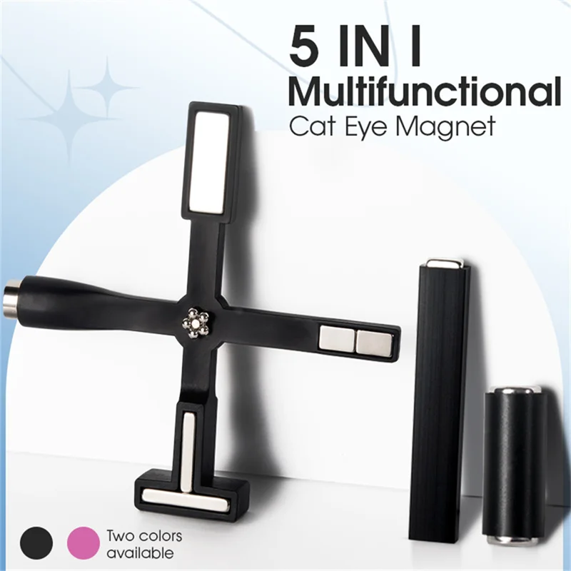 5 in 1 Cat Eye Gel Magnet Stick Multifunctional Strong Nail Art Magnetic Pen Nail Magnet Board Painting Gel Polish Nail Tools