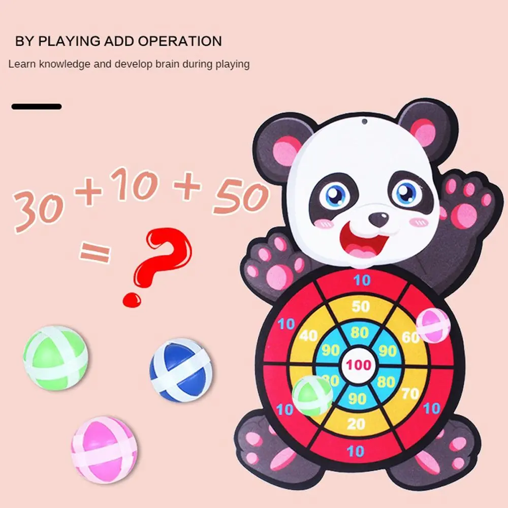 Classic Cloth Outdoor Educational Boys Girls Throw Dartboard Dart Board Game Sticky Ball Toys Target Sports Game  Gift