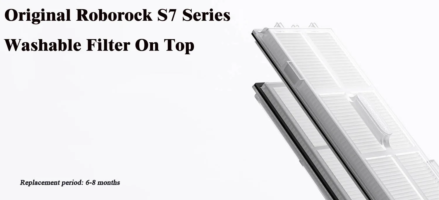 Description Picture 6 of itemOriginal Roborock S7 MaxV Ultra Accessory of Filter Dust Bag High-speed mop self-cleaning Roller Brush Dustbin Water Tank Parts