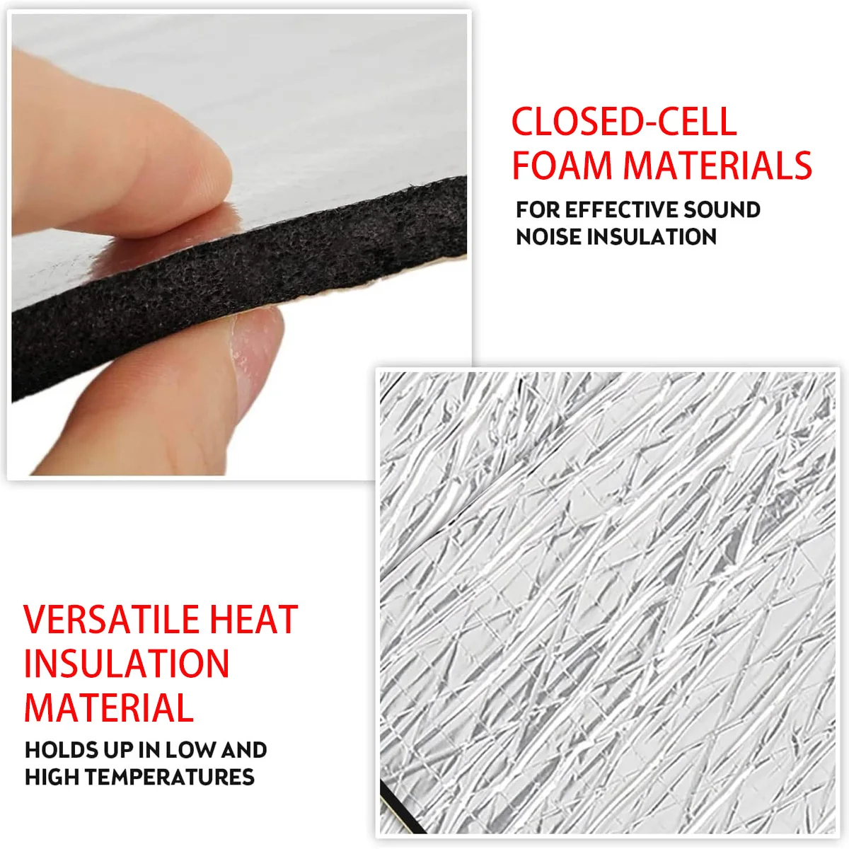 Car Sound Deadener Heat Insulation Mat Car Sheet UV Van Sound Proofing  Deadening Insulation Car Hood Insulation Silent 5mm - AliExpress, image size:1200x1200