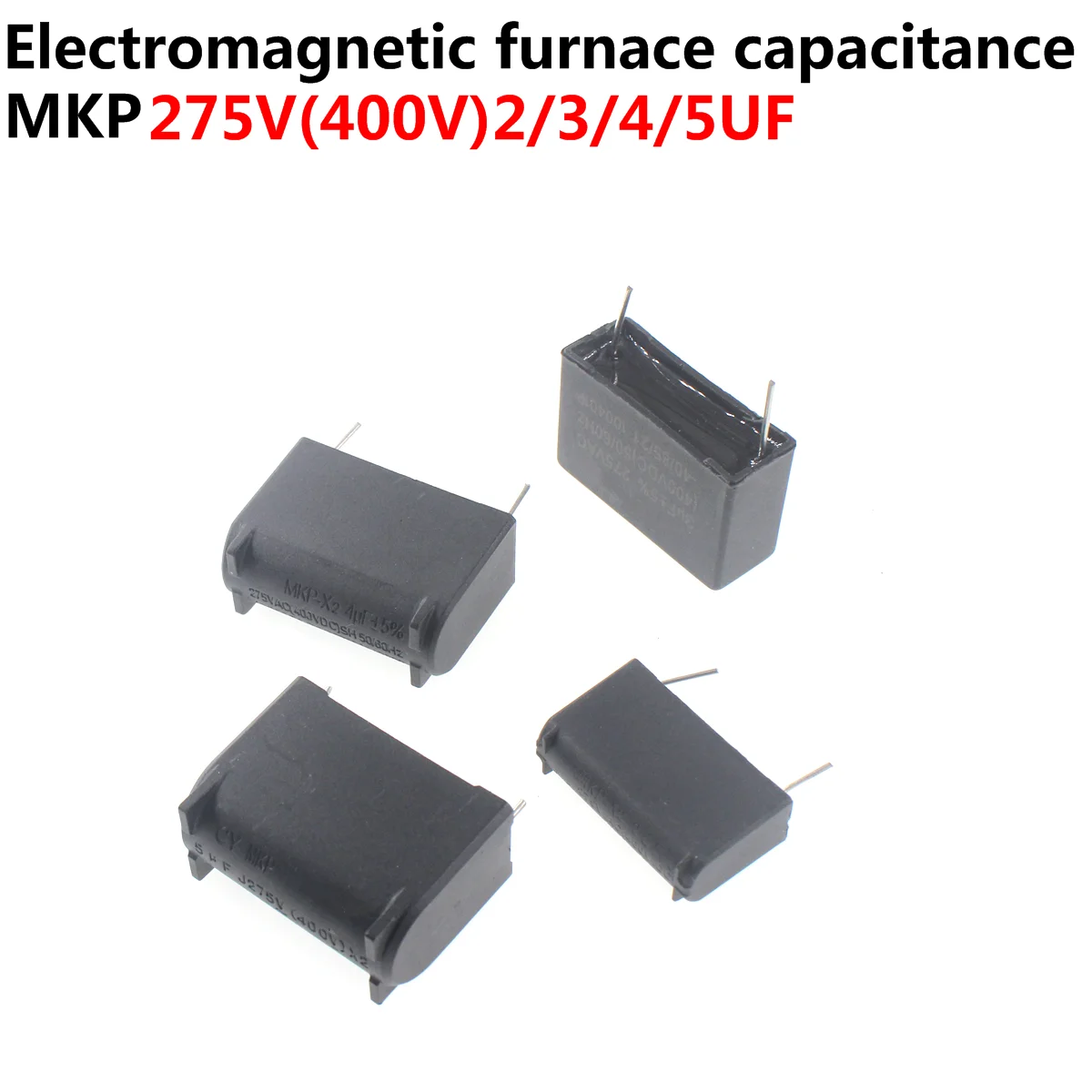 2pcs MKP X2 5UF 4UF 3.3UF 3UF 2UF(Thickness9mm/12mm) Needle pitch:26.5mm/31mm 275V AC 400V DC Vertical Induction Capacitor 1pcs new mkp x2 horizontal induction cooker capacitor 0 24uf 0 3uf 0 33uf 0 47uf 0 5uf 3uf 4uf 5uf 275v 400v 1200v voltage