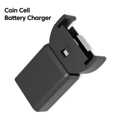 Versatile Type C Charger for Rechargeable Button Battery Cells (Black)