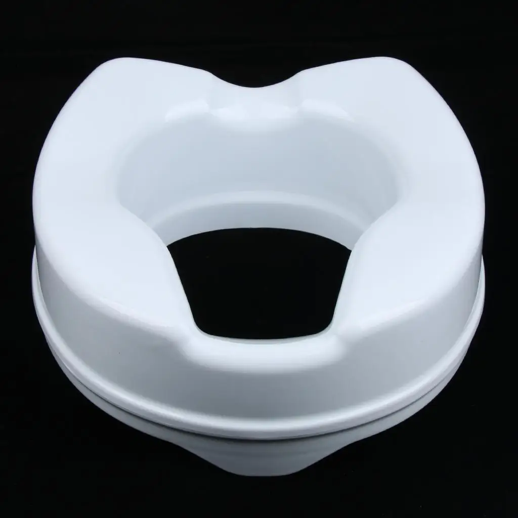 Portable Toilet Seat Riser Raised Elevated without Cover-4