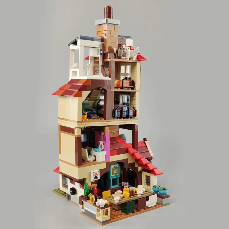 New Burrow Alley, high difficulty DIY building blocks interspersed and assembled, 75980 children's toy compatible building block 5