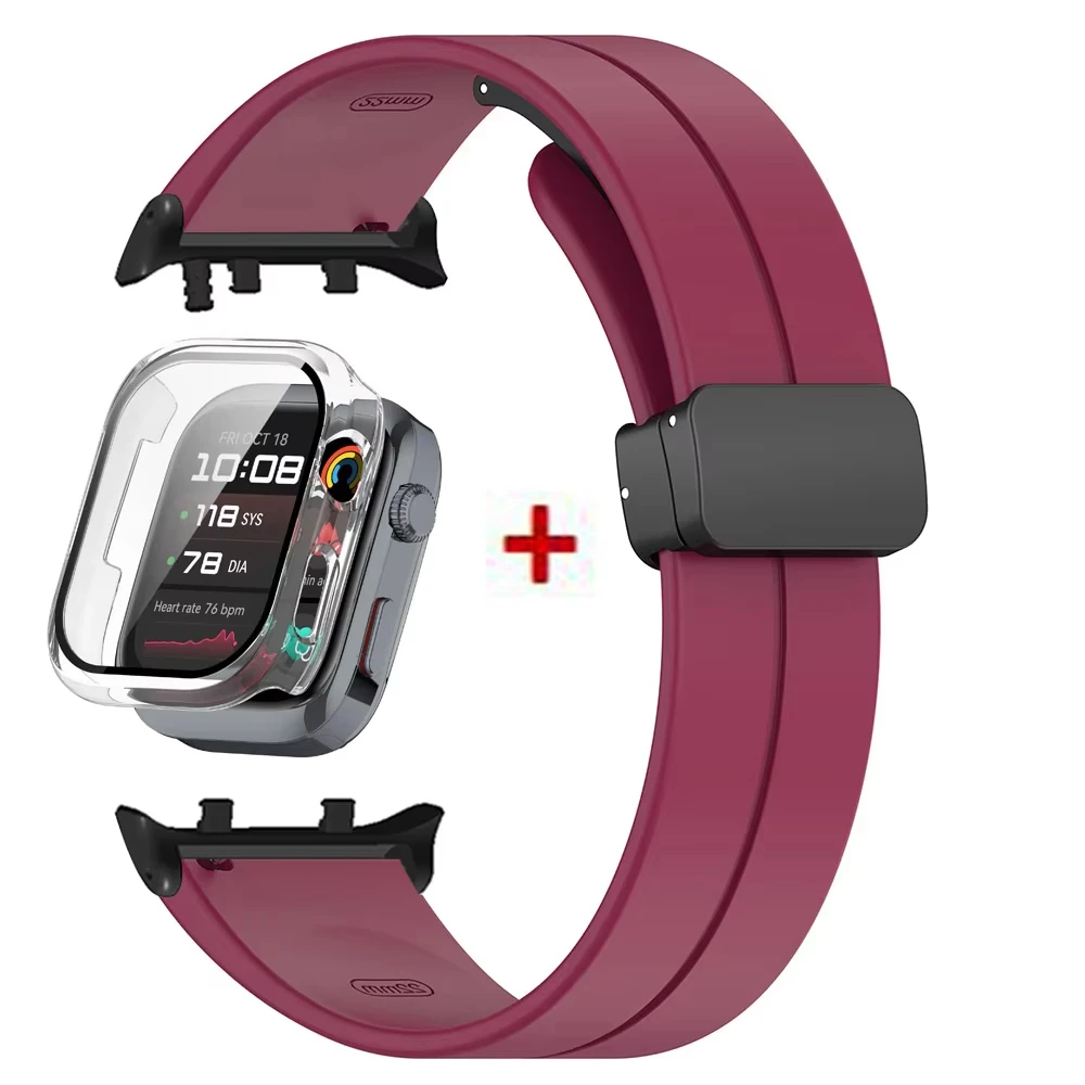 Premium Protective Bumper Case & Magnetic Silicone Strap