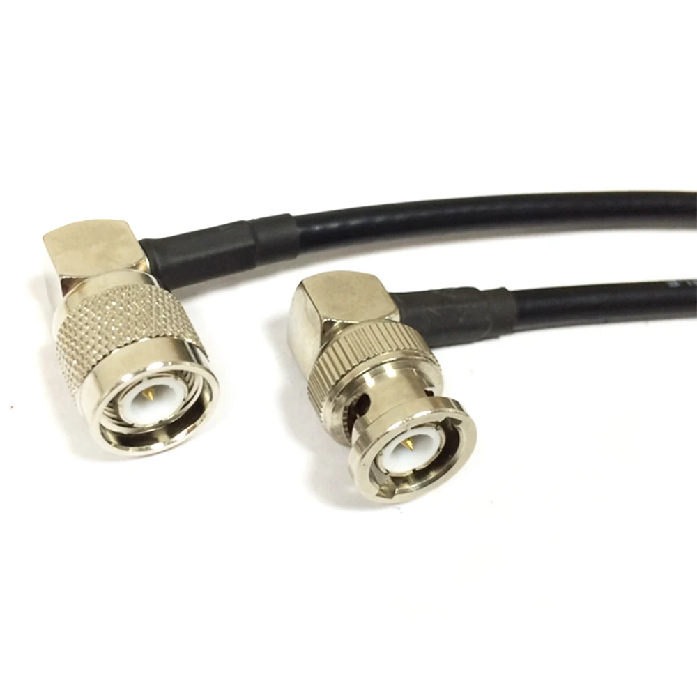 

New Modem Coaxial Cable TNC Male Right Angle Switch BNC Plug RA Right Angle Connector RG58 Pigtail Adapter 50CM 20"