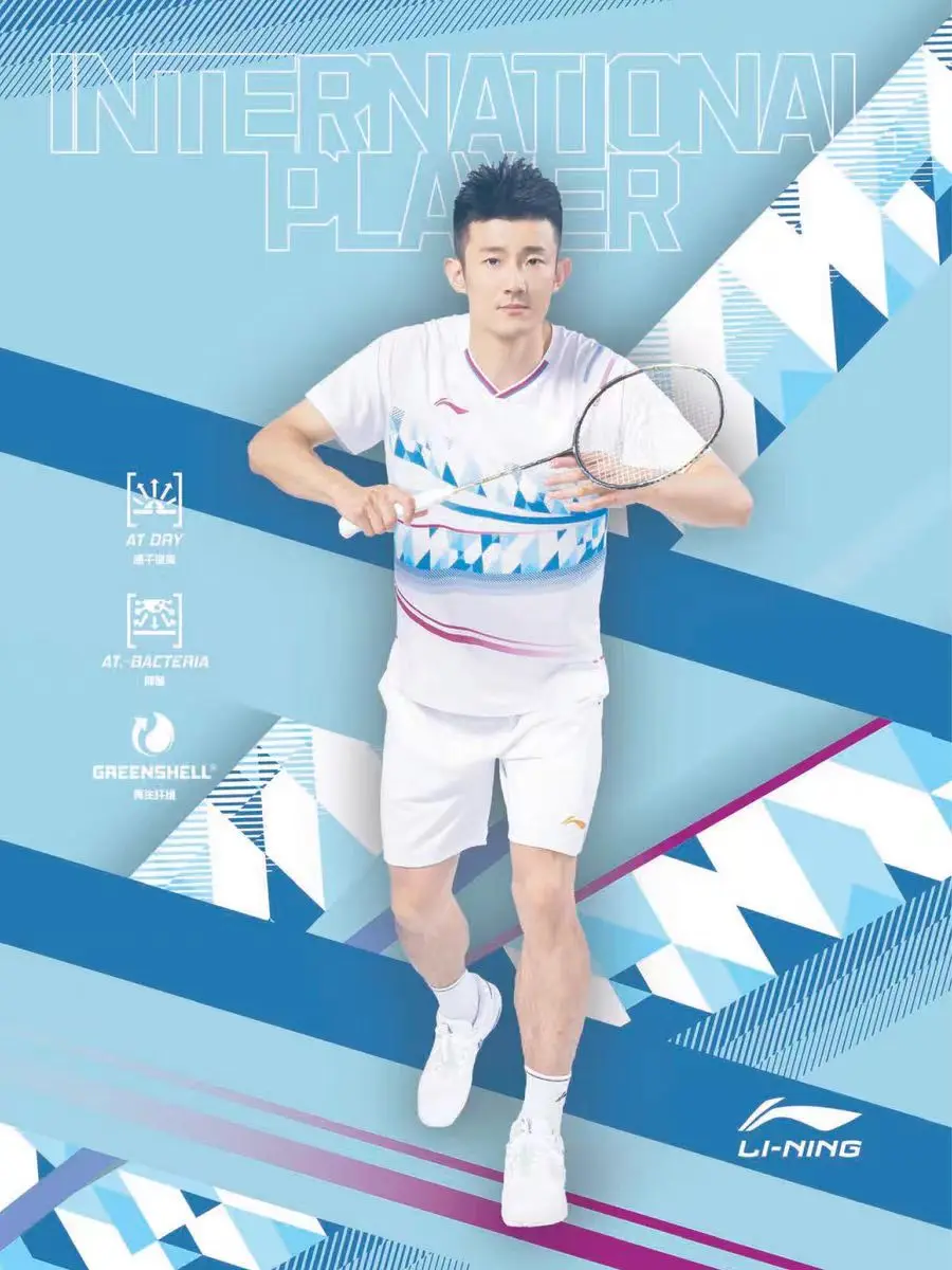 Customized a set of men's and women's badminton T-shirt tennis shorts quick dry breathable V-neck half sleeve can print LOGO