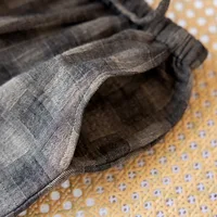 Pantalon de couchage pour hommes en gaze de coton pur 100%, pantalon de maison ample et décontracté en Jacquard rétro pour hommes, pantalon de pyjama fin d'automne pour hommes 5