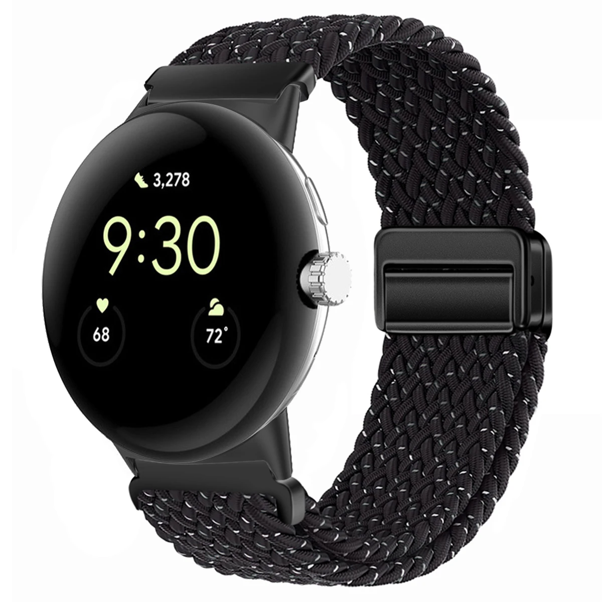 Nylon Braided Magnetic Wristband Bracelet - Universal Fit