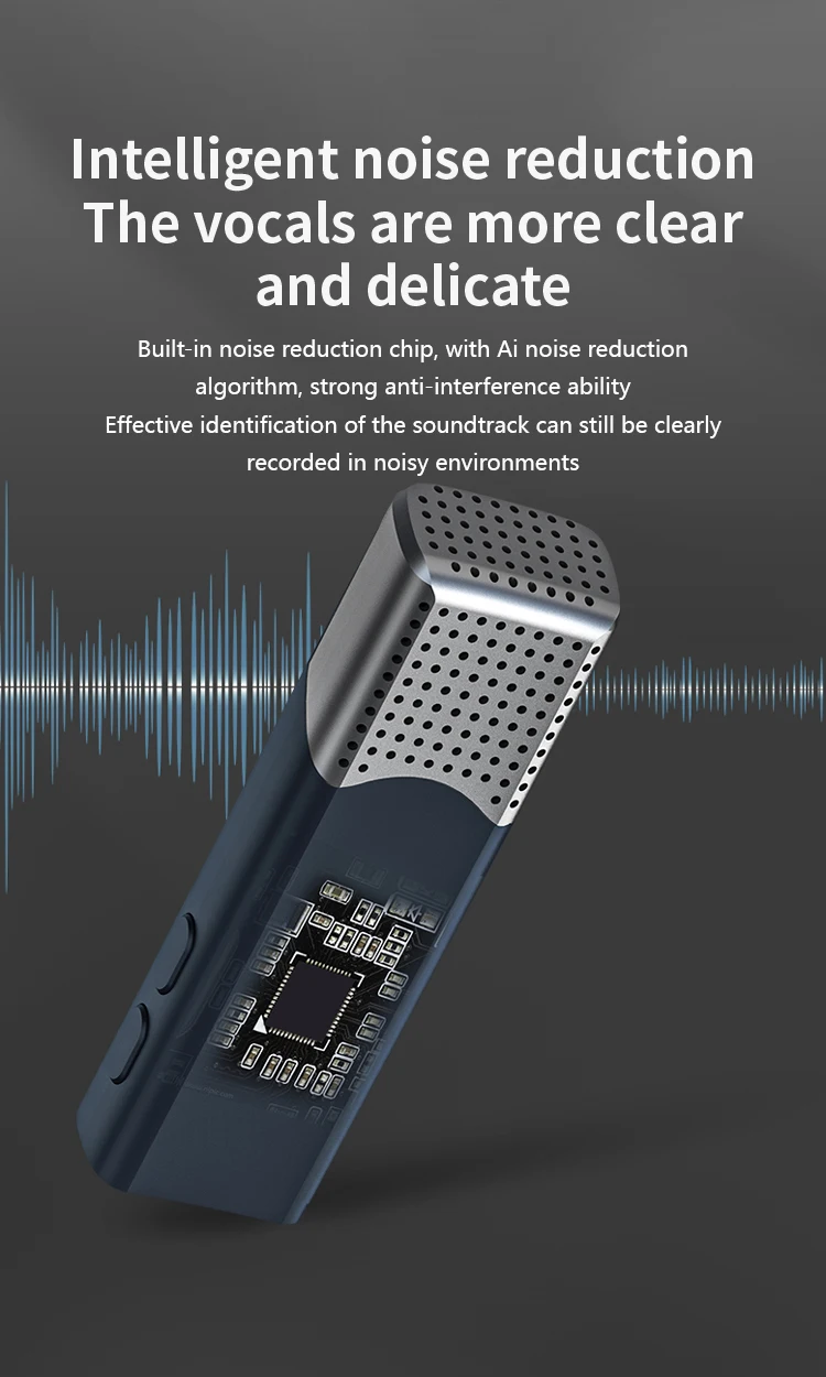 Wireless Lavalier Microphone Video Recording Plug-and-Play Mic Audio and Portable Charging Box For iPhone and Android Phone